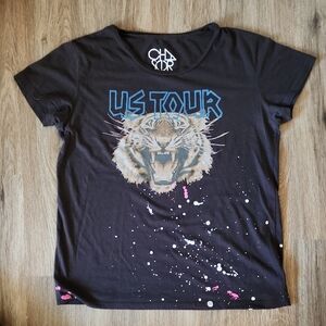 REVOLVE Chaser Dark Grey US Tour Graphic T-Shirt Size L